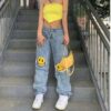 Valentina Smiley Face Jeans 7